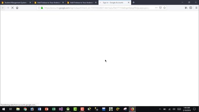 Android Studio Tutorial - How to Create Project in Firebase & Connecting  Firebase with Android App