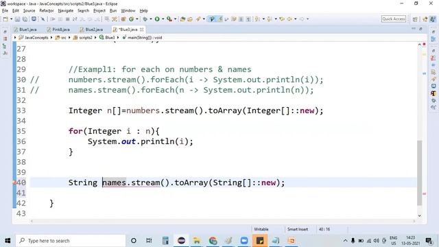 Overview on Stream|| Java 8 Streams |ForEach | toArray || Stream.of() |Java 8 features for Beginner