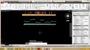 Продольный профиль продуктопровода. Автокад