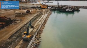 Видеообзор строительства марины в Геленджике. Февраль | 2022