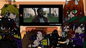 aftons+animatronics react to horror trailers||GlitchHalo||