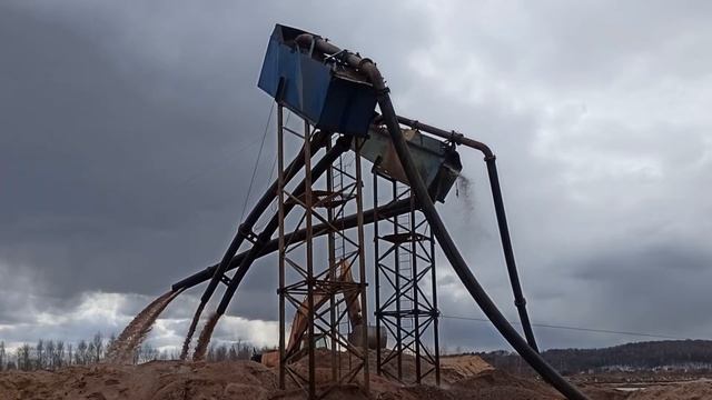 грохот, производство песка