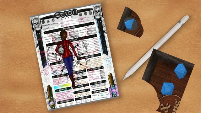 Draw with Cesca - RPG Character Sheet смотреть онлайн