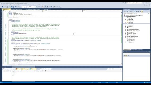 Entity Framework in VB.Net Windows Application