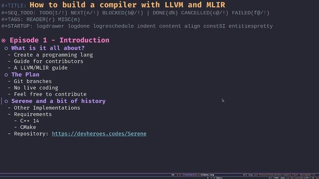 [Tutorial] How to build a compiler with LLVM and MLIR - 01 Introduction смотреть онлайн