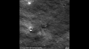 Вероятное место падения «Луны-25», съёмка LRO