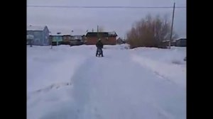 Мопед Карпаты 2 цилиндра. Зимний тест
