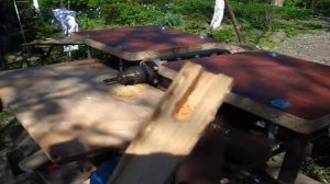 Самодельный станок на базе УБДНа, испытание долбежки