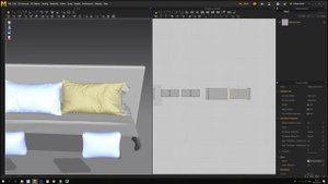 №82. Моделирование кровати " Bed " в 3d max и marvelous designer
