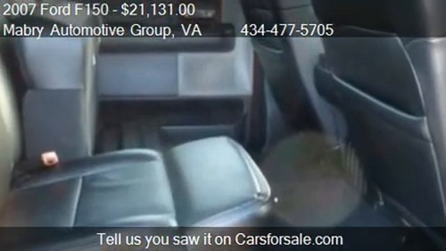 2007 Ford F150 Lariat for sale in Lynchburg, VA 24551 at Mab смотреть онлайн