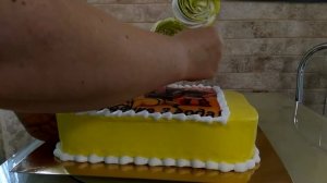 Вафельная картинка на белковом креме