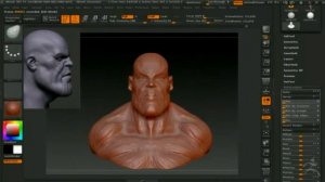 Zbrush 4R7 ускоренная лепка Танос 1ч
