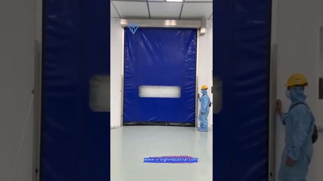 V-sign Industrial High Speed Zipper door in Malaysian Projects смотреть онлайн