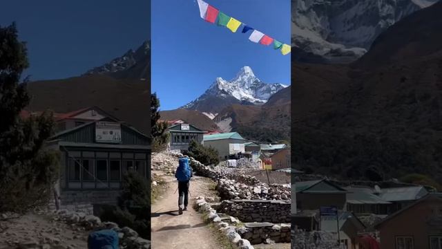 Sunny day in #Everest base camp trek #nepal #himalaya