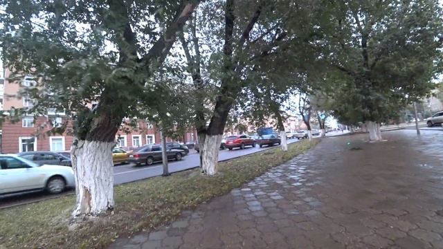 Караганда | под первым снегом от спорткомбината по Бухар-Жырау до Комиссарова мимо Сити-Молла 2021г