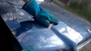 №48.Ремонт W 202. Ремонтируем капот).