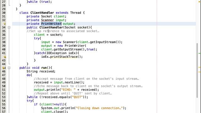 Threads in Java, Multithreaded Server, Threads Demo Java code