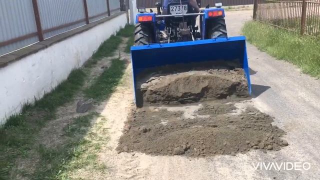 Ковш-лопата на навіску для трактора смотреть онлайн