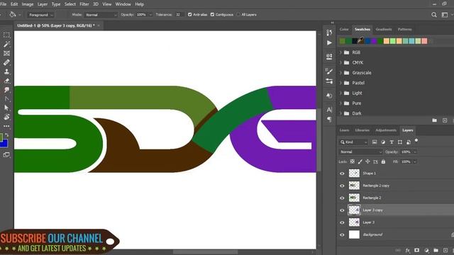 Photoshop Logo Design Tutorial || How to make logo in photoshop cs6 or cc | Logo Design Photoshop смотреть онлайн
