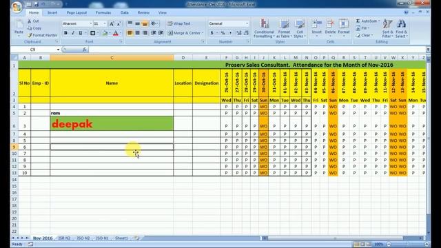 full introduction excel home tab / excel tutorial in hindi