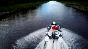 Испытания катера. РИБ - Sthormline LUX 420 на Ладоге