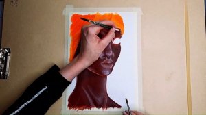 ПОРТРЕТ ДЕВУШКИ/ АКРИЛ/ ПОРТРЕТ АКРИЛОМ/ PAINTING ACRYLIC/ ART PROCESS