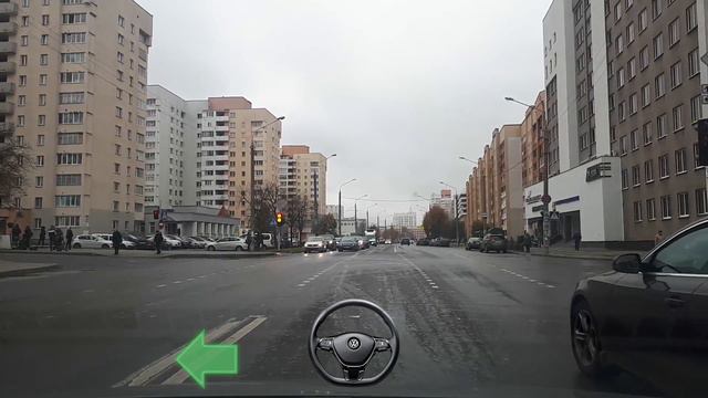 Подготовка курсанта к экзамену в ГАИ. Вождение по городу
