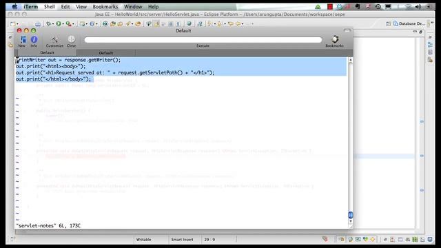 Java EE 6 and GlassFish 3 with Eclipse (2 of 5) - JSP + Servlets + EJB смотреть онлайн