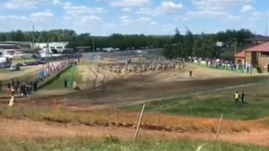 Страшное падение на мотогонках в Пензе