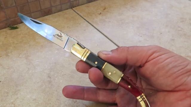 DKC-315-K-440c French Flag Laguiole 440c Stainless DKC Knives Custom Hand Made смотреть онлайн