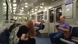 Вогон метро Ем-501 6269 . Самый старый вагон с "Квр салоном" ну или "самый старый от Квриный вагон.