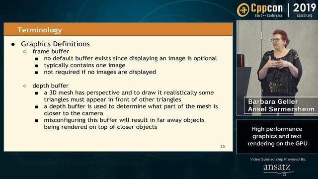 High performance graphics and text rendering on the GPU for... - Geller & Sermersheim - CppCon 2019