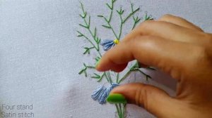 beautiful Daisy flower embroidery tutorial ||Daisy needle art ||Daisy flower stitch for beginners||