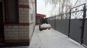 Первая (пробная) очистка снега