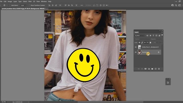 How To Place Logo, Text on T-Shirt in Photoshop Tutorial | Blend Logo on T-shirt смотреть онлайн