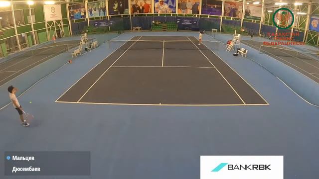 🎾 Корт №2 - Взрослый зимний Чемпионат Республики Казахстан (13.02.2022) смотреть онлайн
