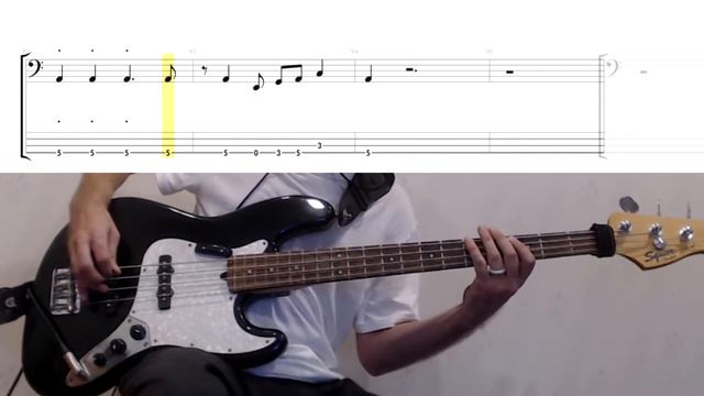 Are You Gonna Be My Girl by Jet - Bass Cover (tablature & notation included)