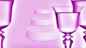 Бокалы и торт фон заставка