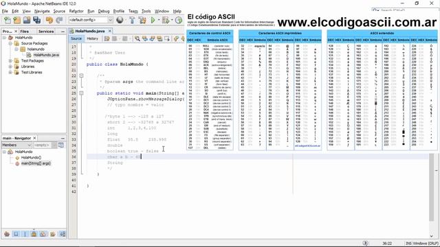 Tipo de datos CHAR y String ¿Qué es código ASCII? | Samuel Dev - Curso de JAVA 2020 смотреть онлайн
