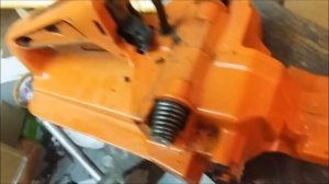 Husqvarna 262xp throttle lock spring installation