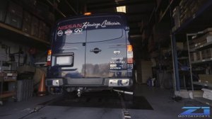 We made a custom exhaust and dyno tuned a NV3500 Van...