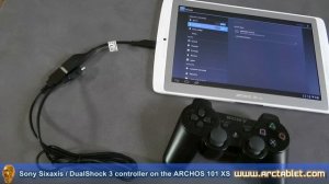 Connecting Sony Sixaxis / DualShock 3 controller on the ARCHOS 101 XS