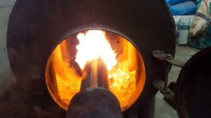 Вихревая горелка на отработке. Прототип номер 2