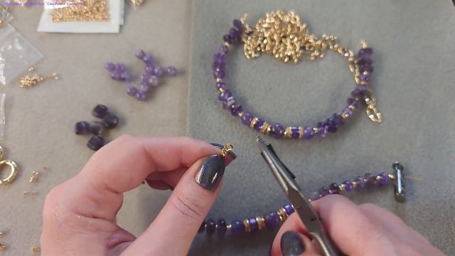 Бусины Аметист + Золотая Цепь = Колье Трансформер! Украшения Своими Руками. смотреть онлайн