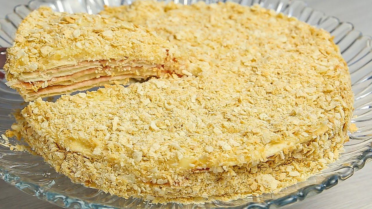 Слоеный Торт - ВКУСНЕЕ ЧЕМ  "НАПОЛЕОН". Простой рецепт приготовления