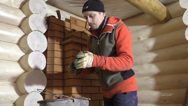 133. Банная печь. Защита дерева от нагрева в бане ручной рубки. смотреть онлайн