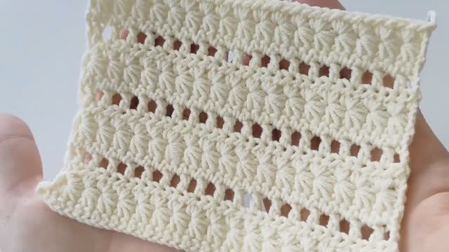 Замечательный легкий узор крючком для начинающих