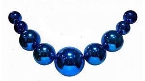 Новогоднее украшение БУСЫ из пластиковых шаров (SNOWMEN) 120см обзор ЕК0153