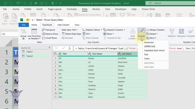 MS Excel Advance Power Query in Urdu Hindi | Learn Power Query by Falcon Computer Academy