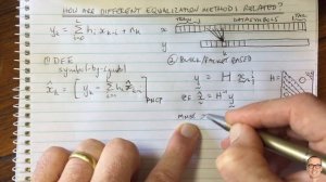 How are Different Equalization Methods Related? (DFE, ZF, MMSE, Viterbi, OFDM)